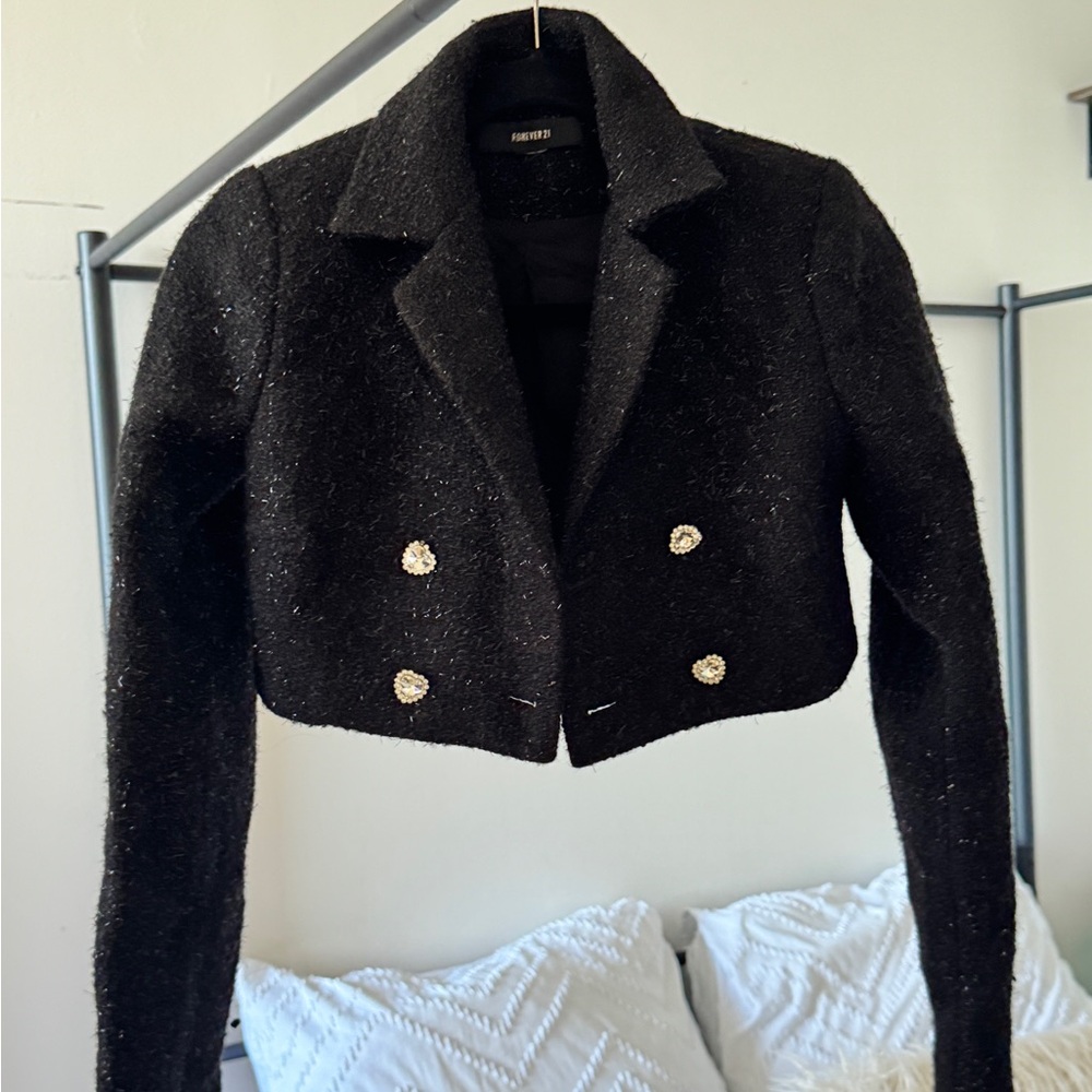 A skirt suit set.